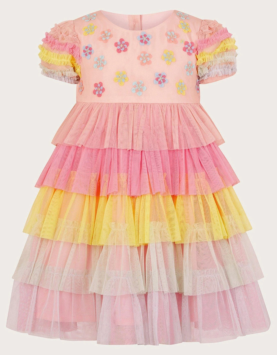 Baby Girls Colour Block Dress - Multi, 3 of 2