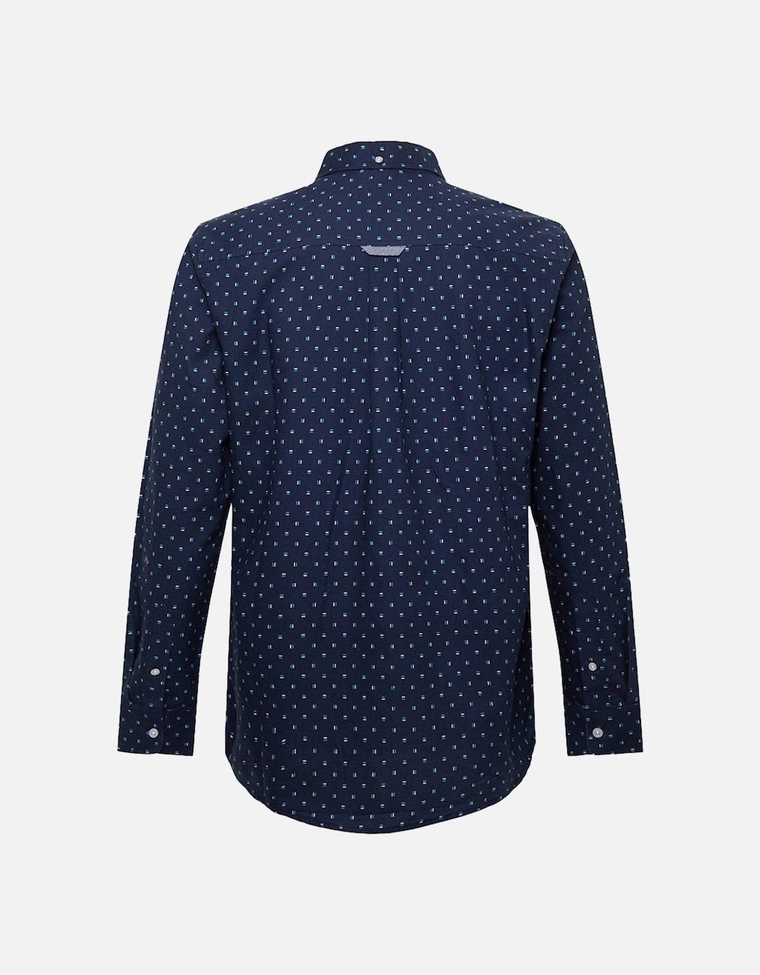 Mens Dash Print Long-Sleeved Shirt