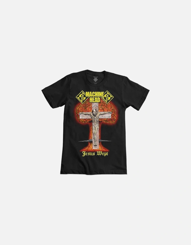 Unisex Adult Jesus Wept Back Print T-Shirt