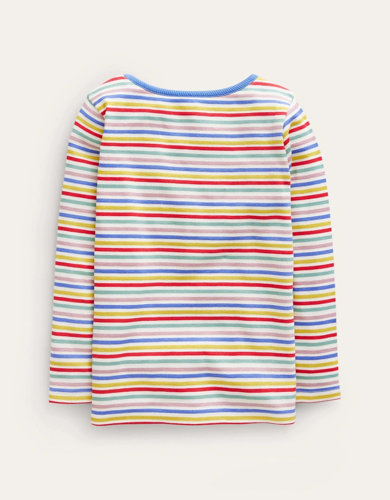 Ribbed Stripe T-Shirt