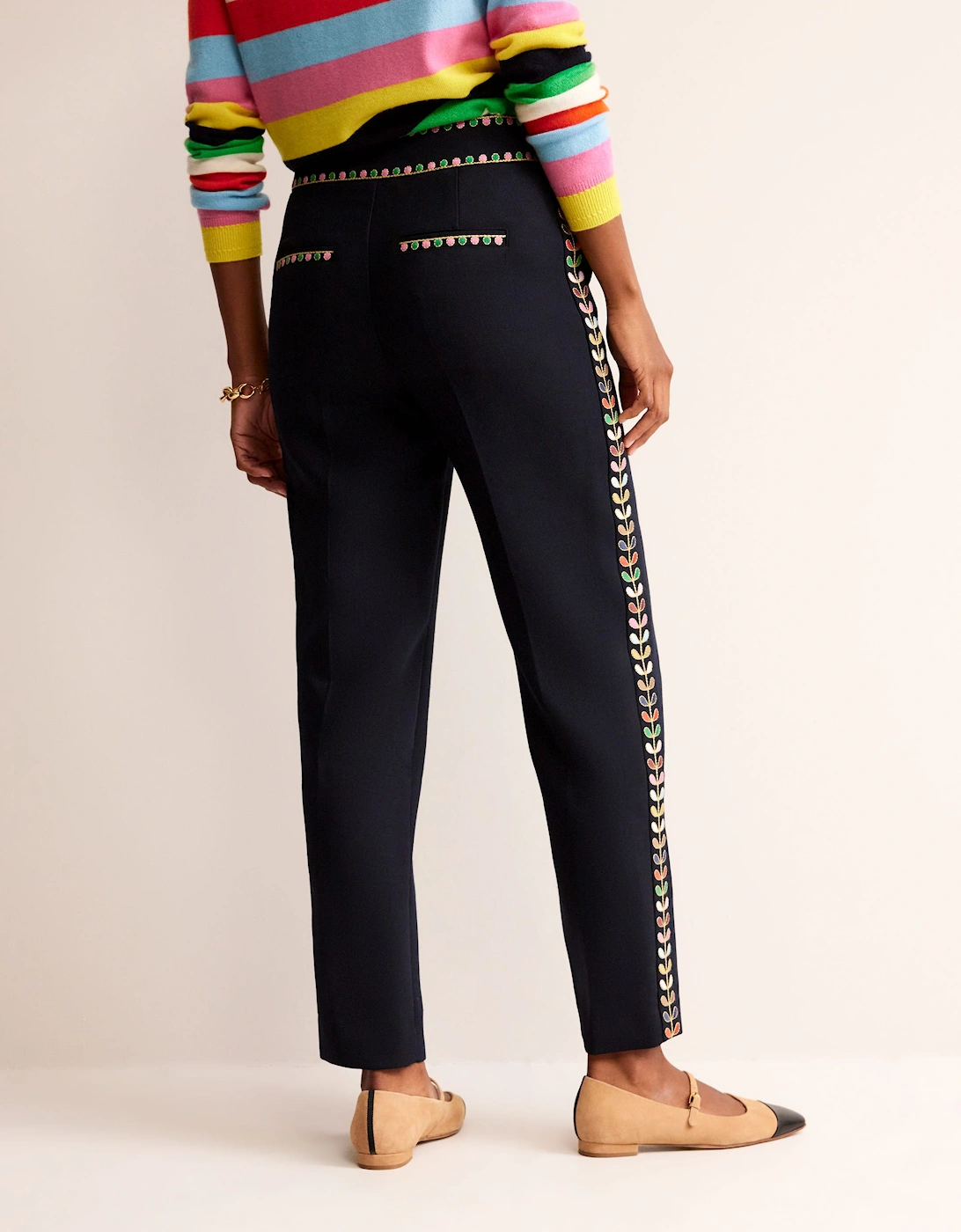 Embroidered Icon Trouser