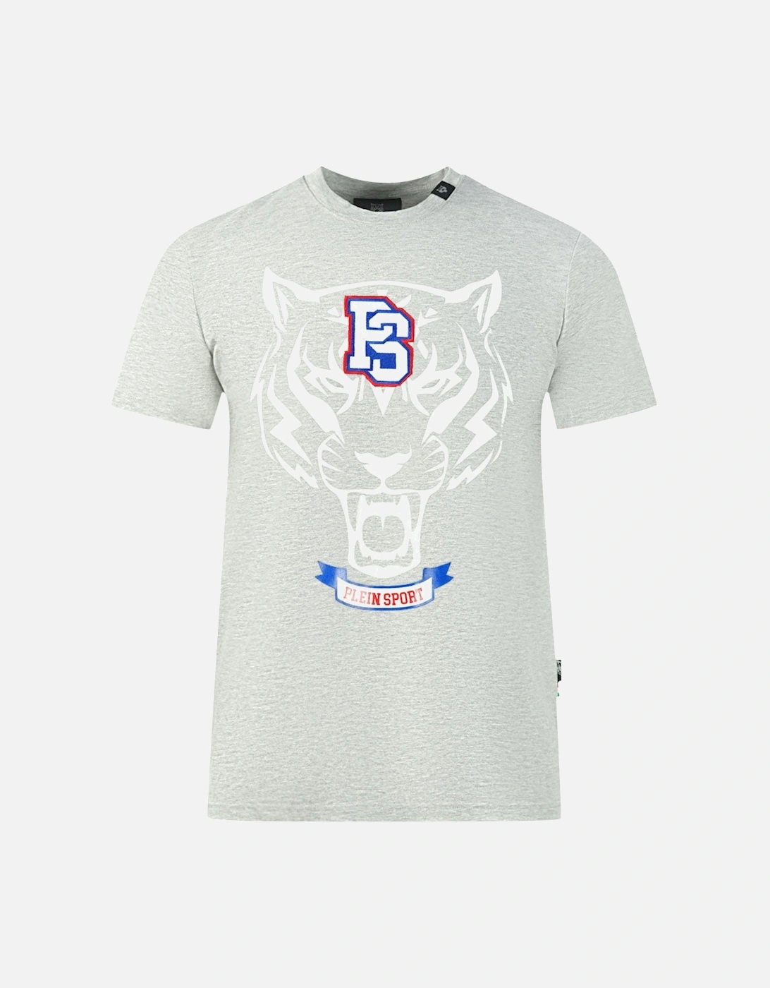 Plein Sport PS Tiger Logo Grey T-Shirt, 3 of 2