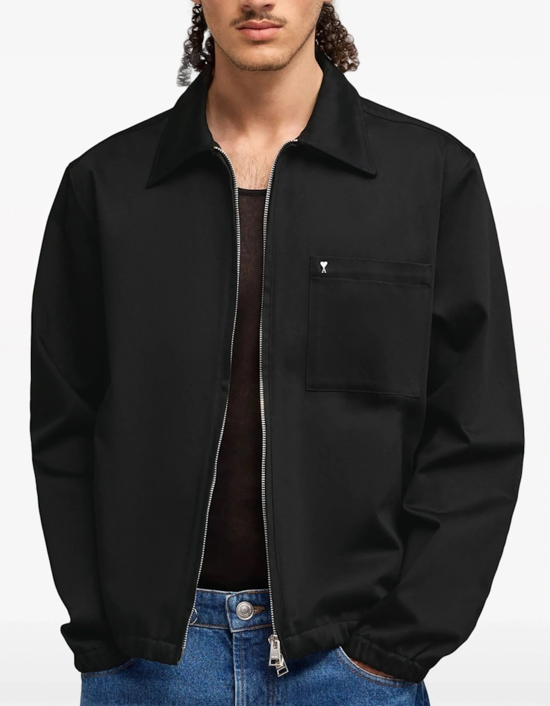 ADC Cotton Zipped Jacket Black