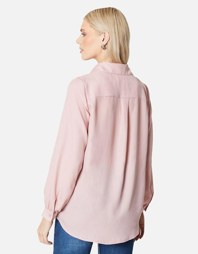 Womens/Ladies Lace Detail Shirt