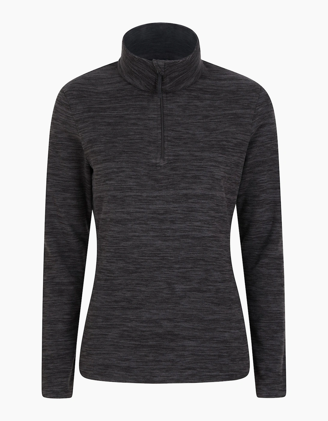 Mountain Warehouse Women's Black / Snowdon Melange Fleece Top - Size: 12