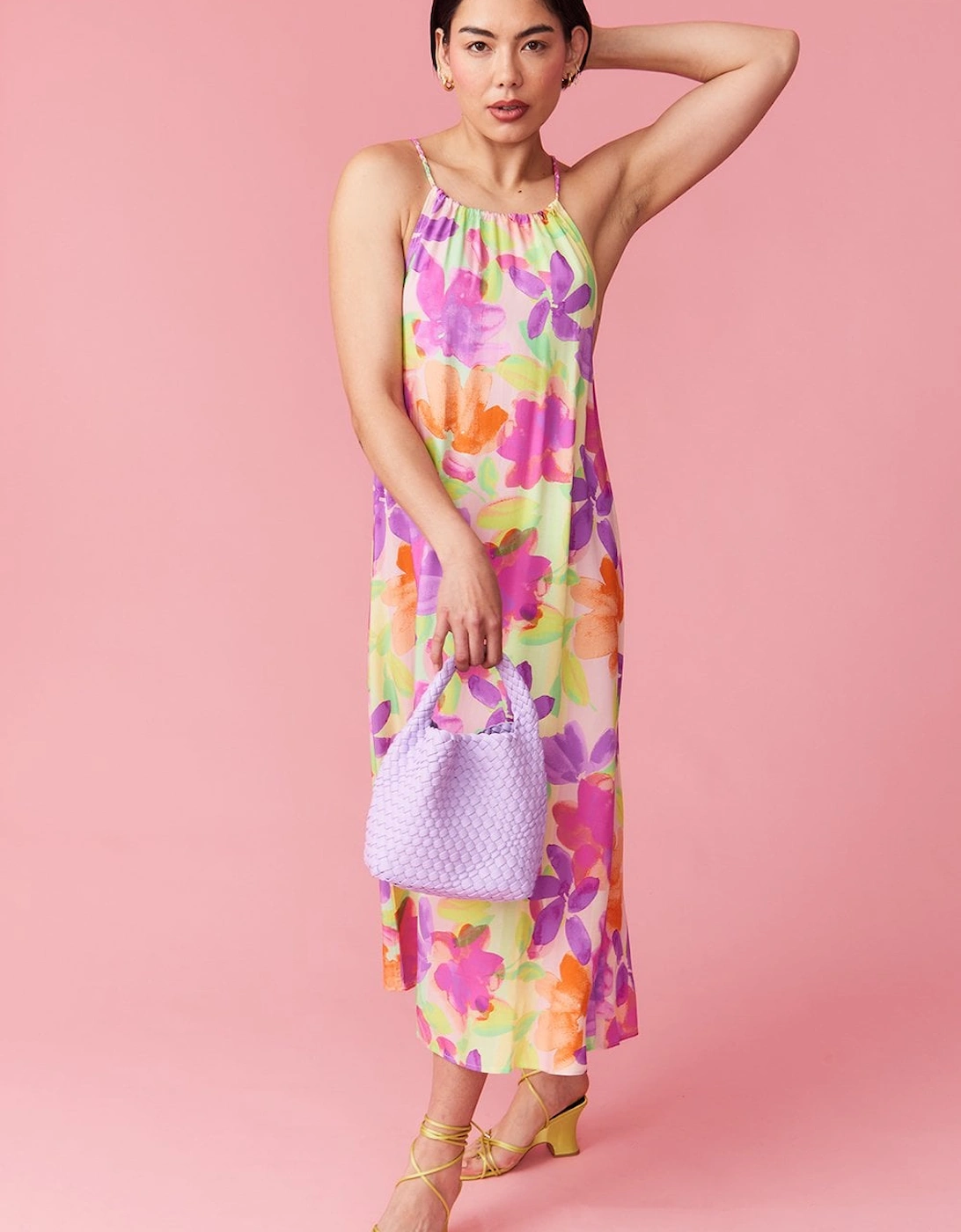 Sustainable Rose Petal Maxi Dress, 4 of 3