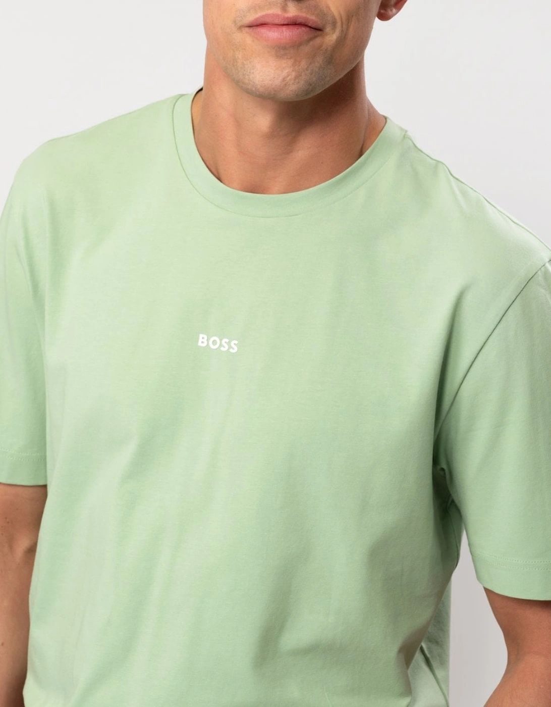 TChup Mens Crew Neck Small Logo T-Shirt