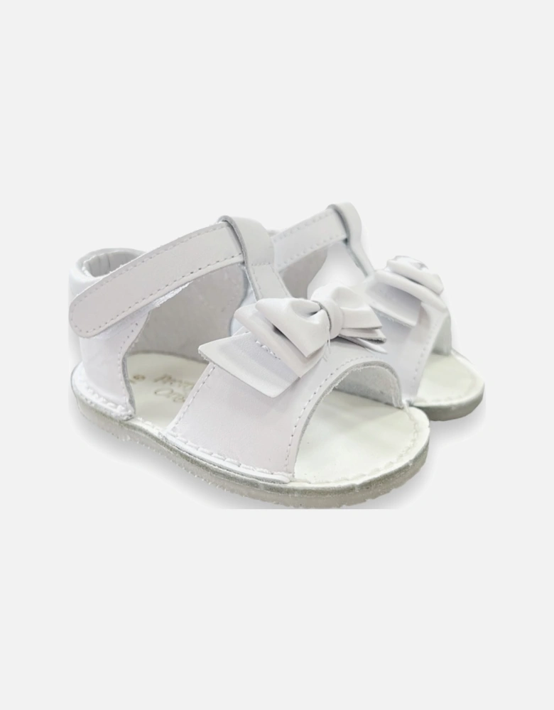 Girls White Rubber Sole Sandals