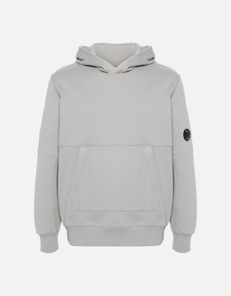 Diagonal Raised Hoodie Grey