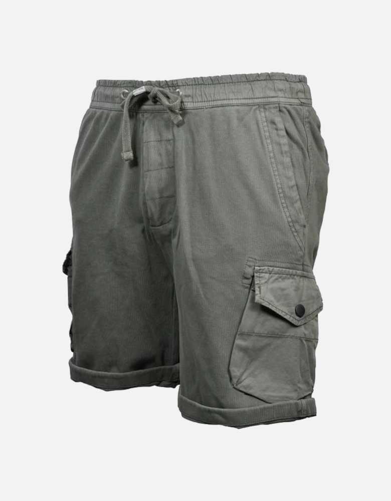 Jersey Cargo Shorts, Khaki
