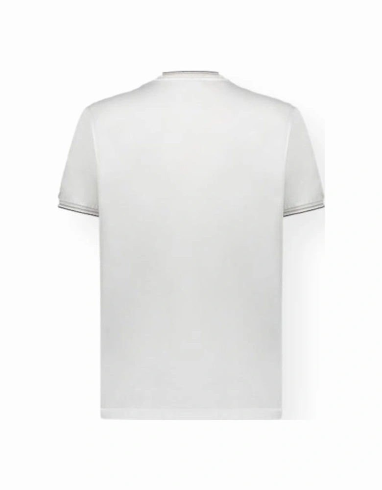 Cotton Jersey Tipped T-Shirt 010 White