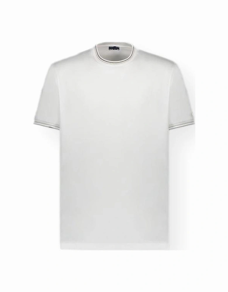 Cotton Jersey Tipped T-Shirt 010 White