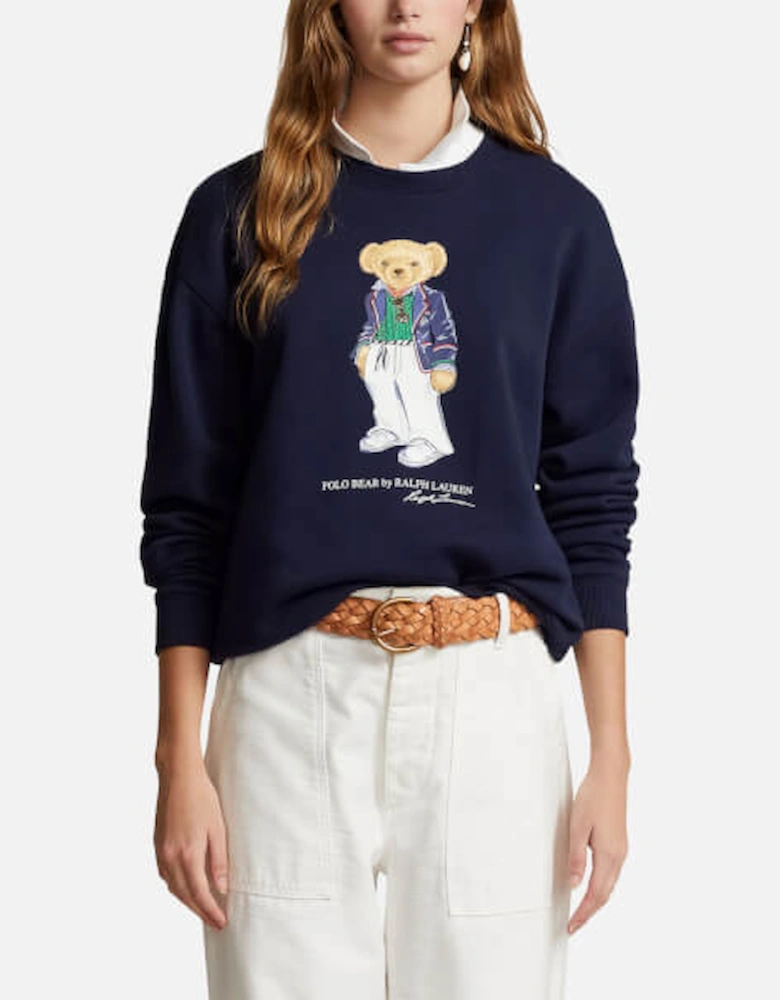 Bear Cotton-Blend Jersey Sweatshirt