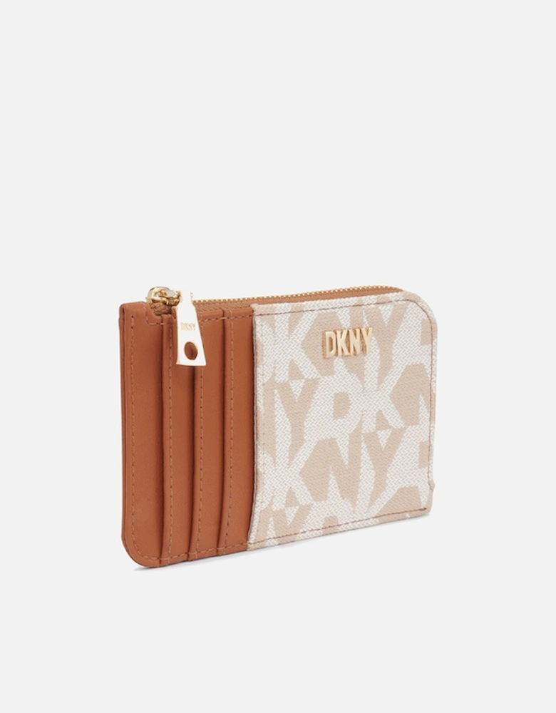 Gramercy Zip Faux leather and leather Card Holder