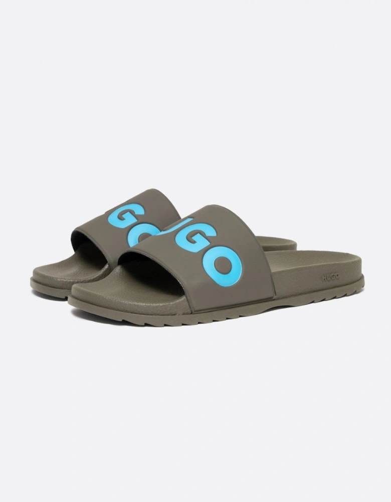 Match Mens Slides With Logo Strap