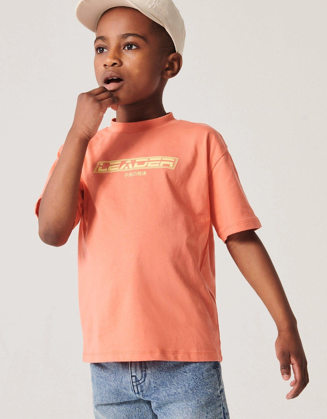 Boys Graphic Print T-Shirt - Orange, 6 of 5