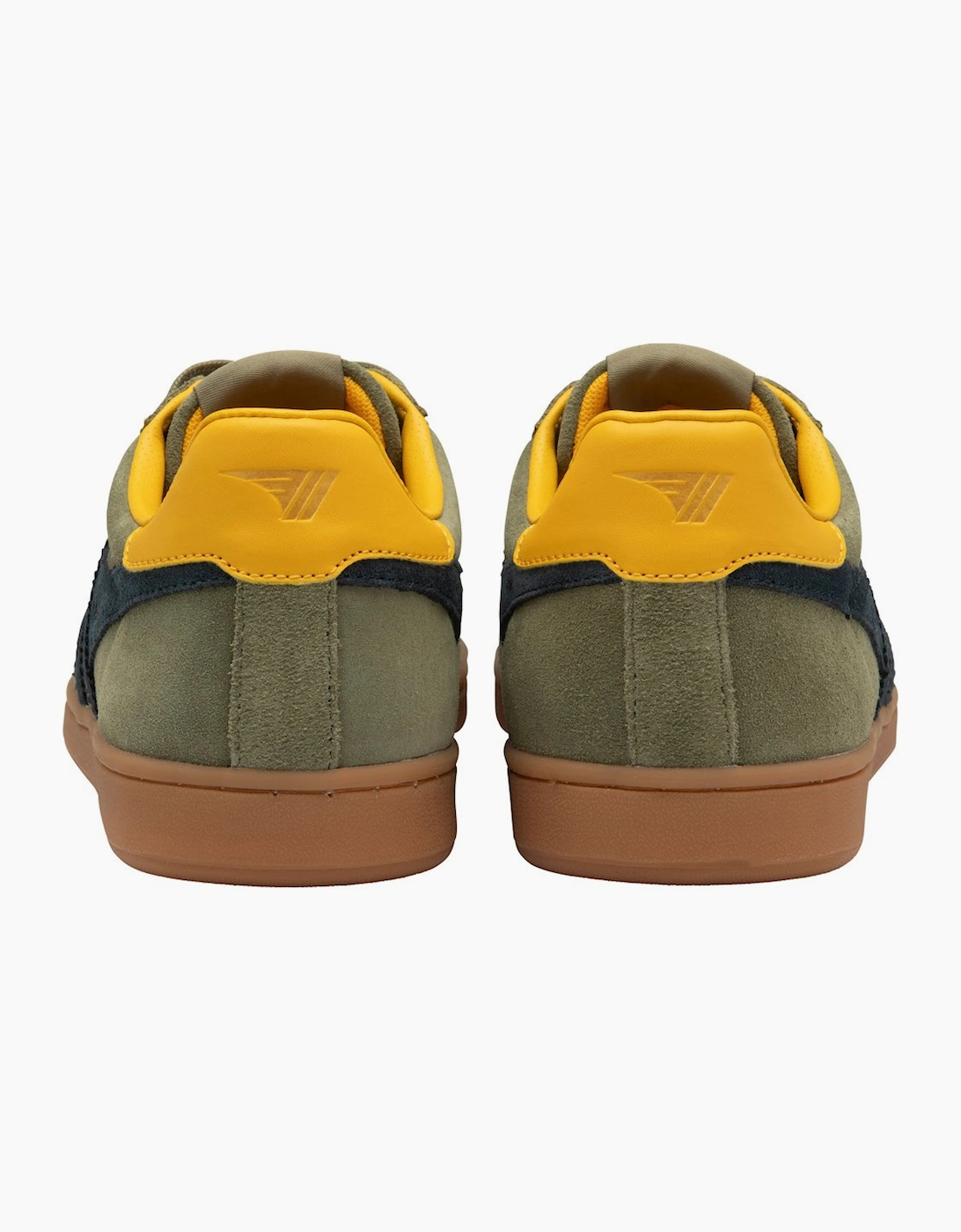 Gola Men's Khaki 'Equipe Suede Ii' Suede Lace-Up Trainers In | : Size 11 - Image 3