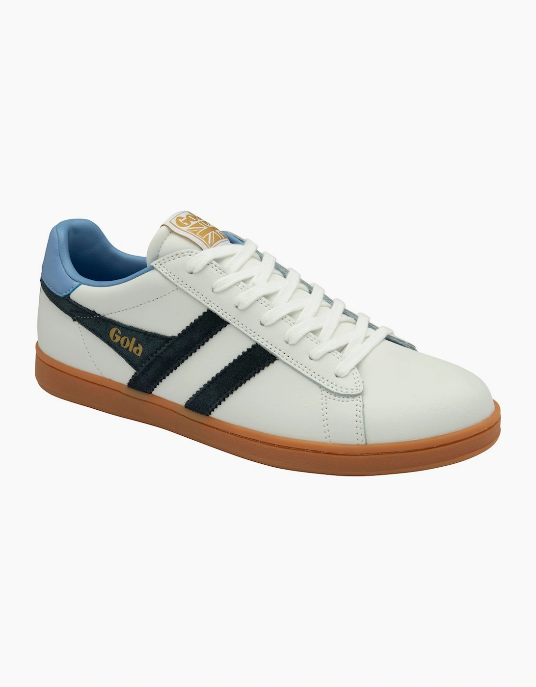 Gola Men's Equipe II Leather Mens Trainers - White - Size: 6