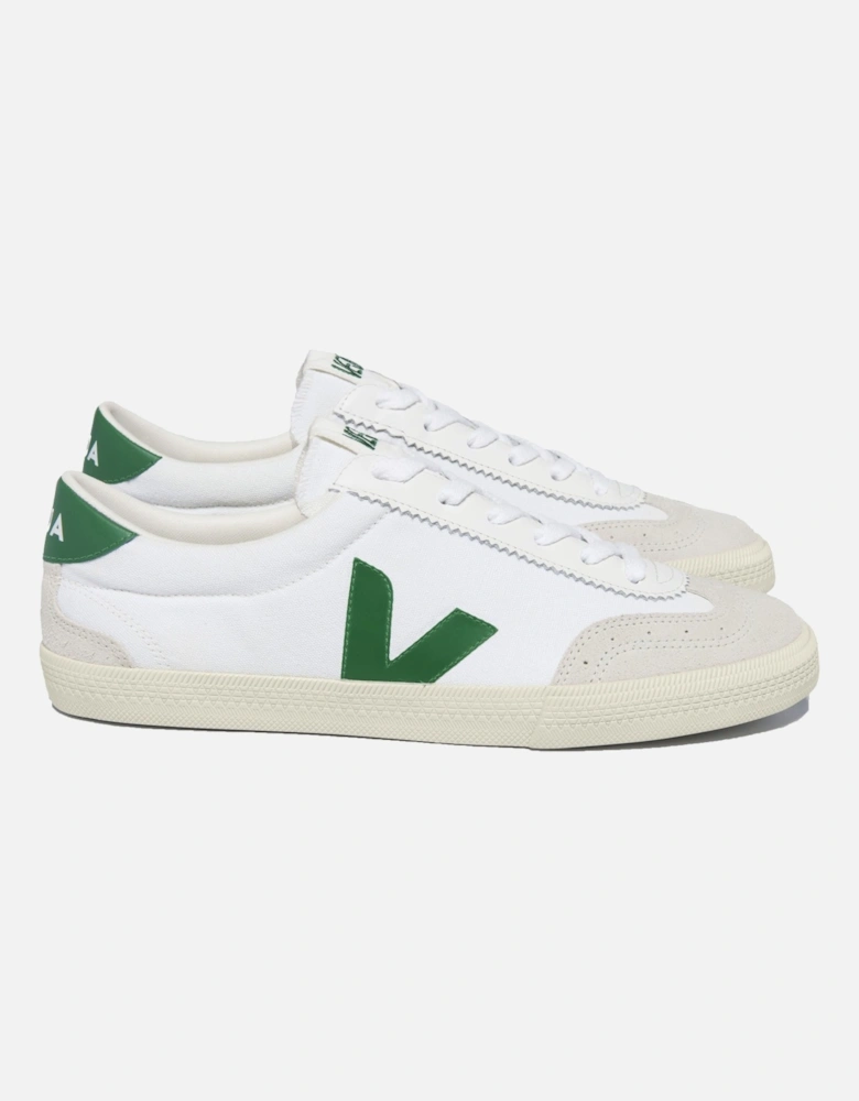 Volley Canvas Trainer White/Emeraude