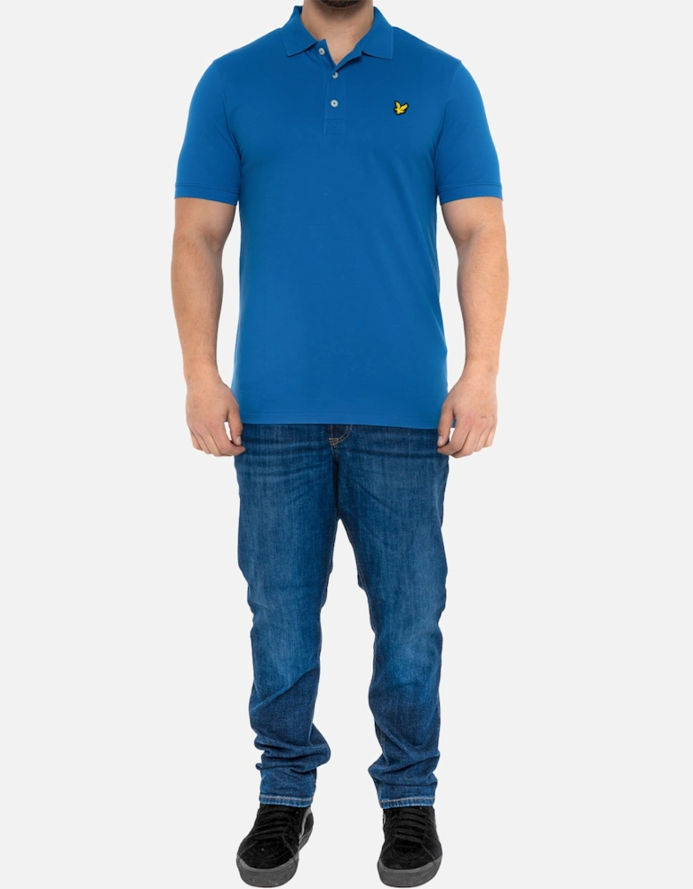 Lyle & Scott Mens Plain Polo Shirt (Blue)