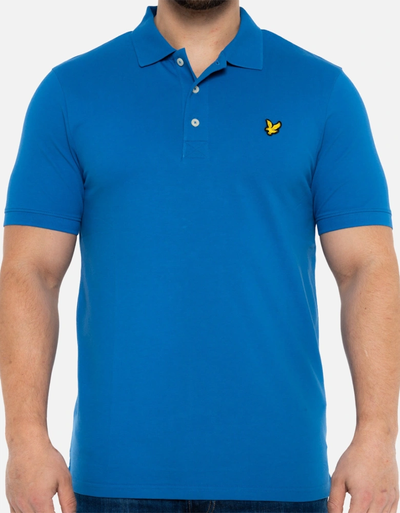 Lyle & Scott Mens Plain Polo Shirt (Blue)