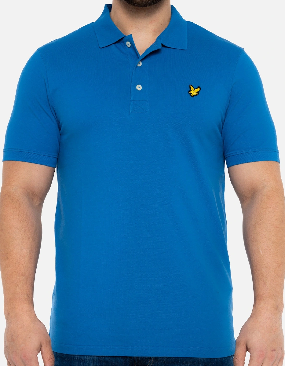 Lyle & Scott Mens Plain Polo Shirt (Blue), 8 of 7