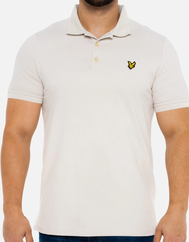 Lyle & Scott Mens Rally Tipped Polo Shirt (Beige)