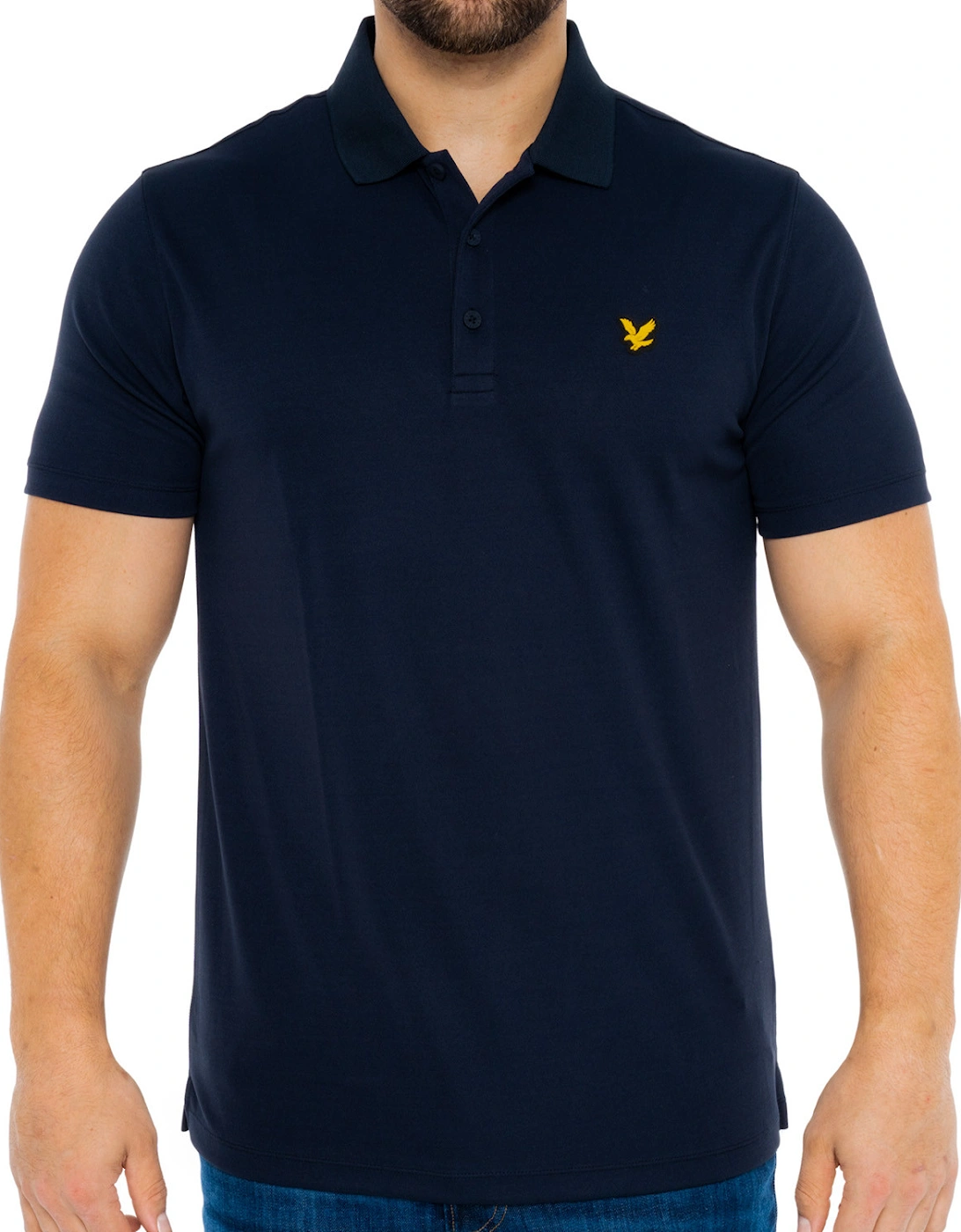 Lyle & Scott Mens Golf Technical Polo Shirt (Dark Navy), 8 of 7