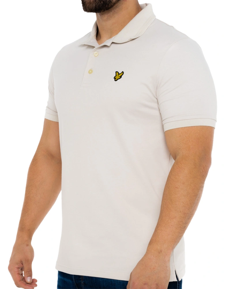 Lyle & Scott Mens Rally Tipped Polo Shirt (Beige)