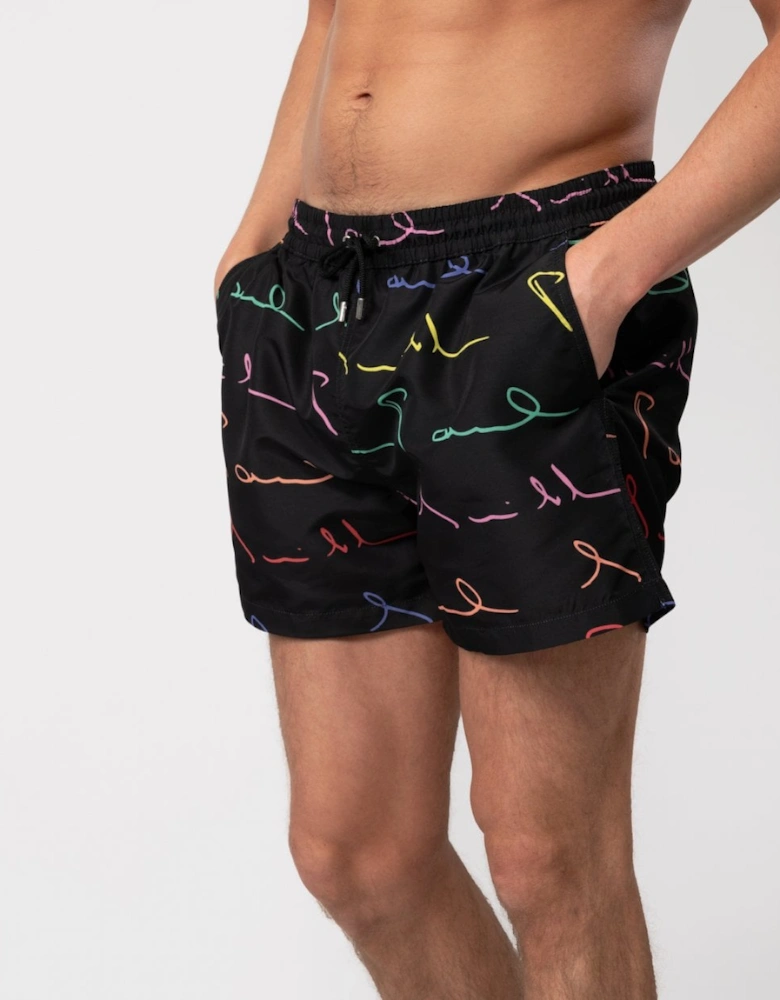 Mens Script Logo Swim Shorts