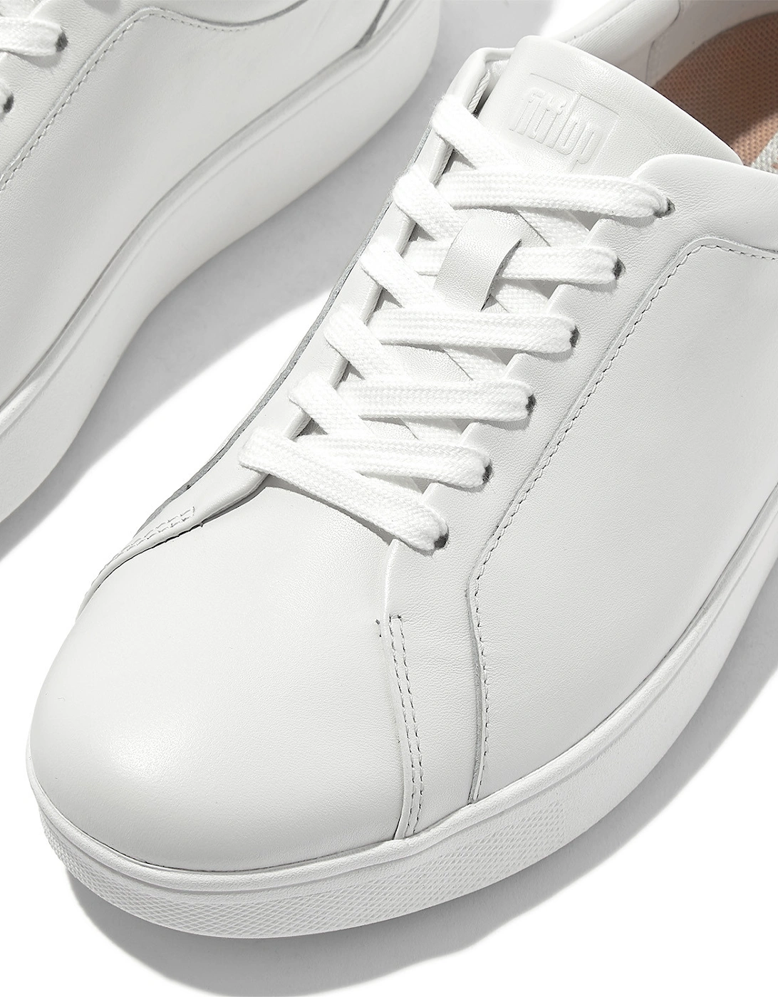 Womens Rally Leather Trainers (White)