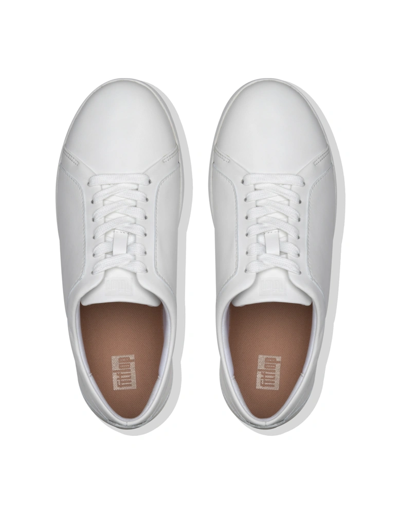 Womens Rally Leather Trainers (White)
