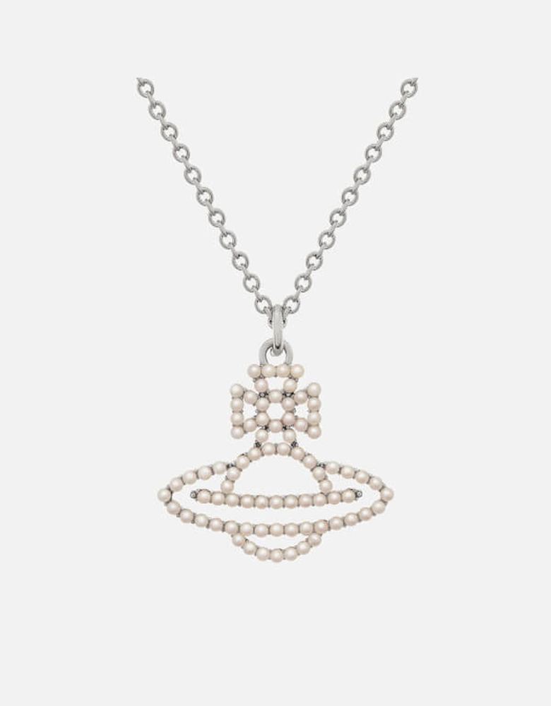 Home - Designer Jewellery - Designer Necklaces for Women - Isla Silver-Tone Faux-Pearl Necklace - - Isla Silver-Tone Faux-Pearl Necklace