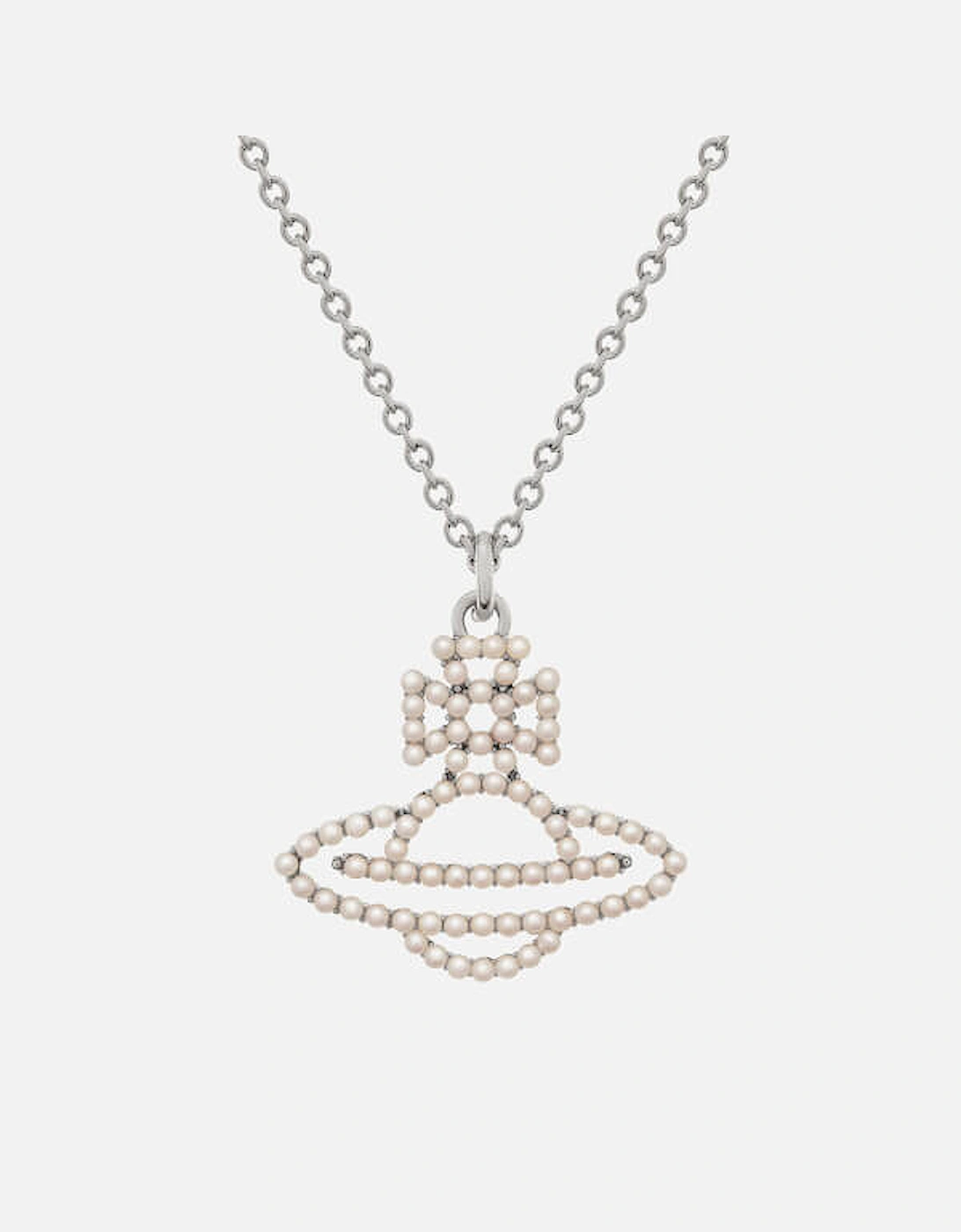 Home - Designer Jewellery - Designer Necklaces for Women - Isla Silver-Tone Faux-Pearl Necklace - - Isla Silver-Tone Faux-Pearl Necklace, 2 of 1