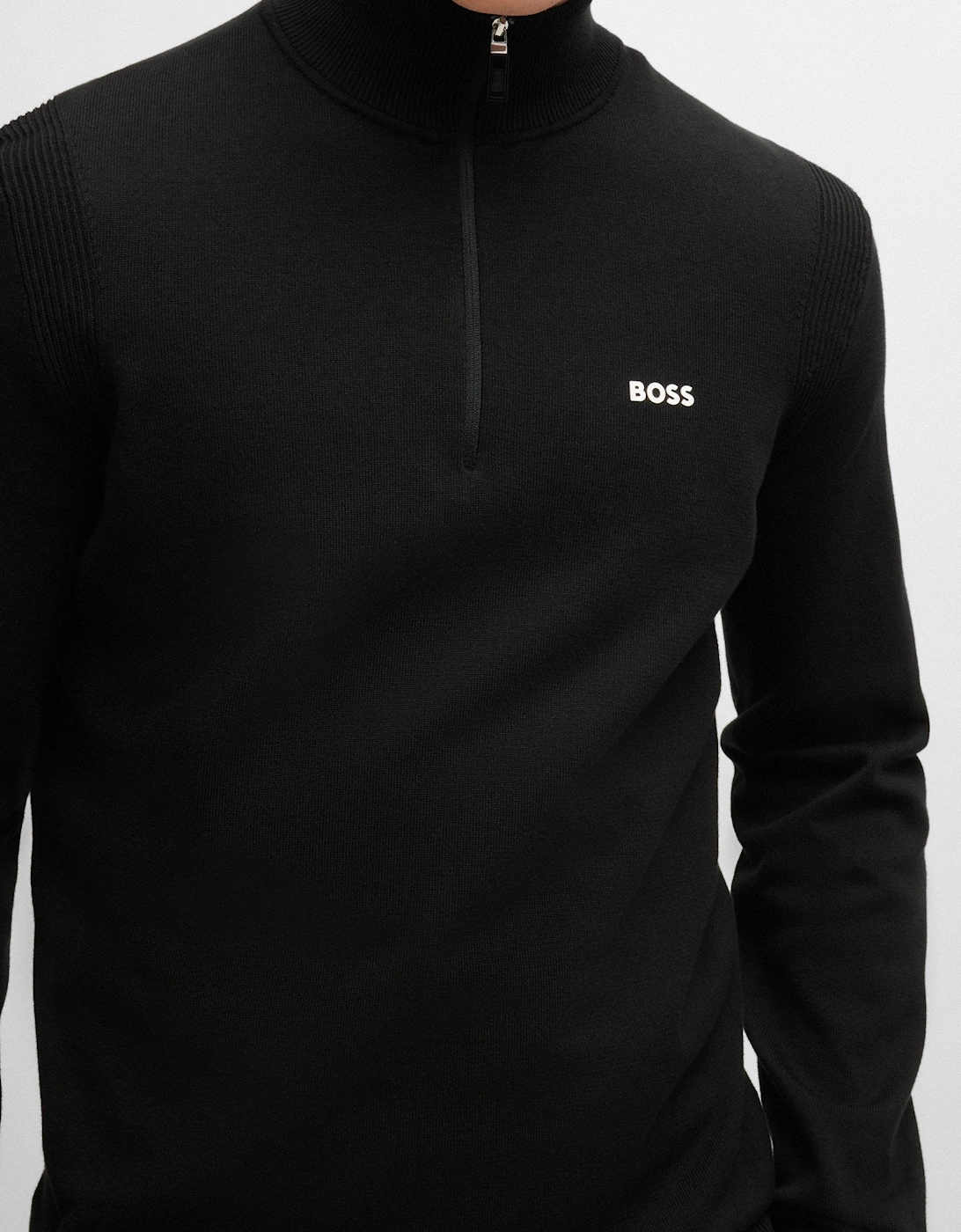 BOSS Green Ever-X-QZ Sweater 001 Black