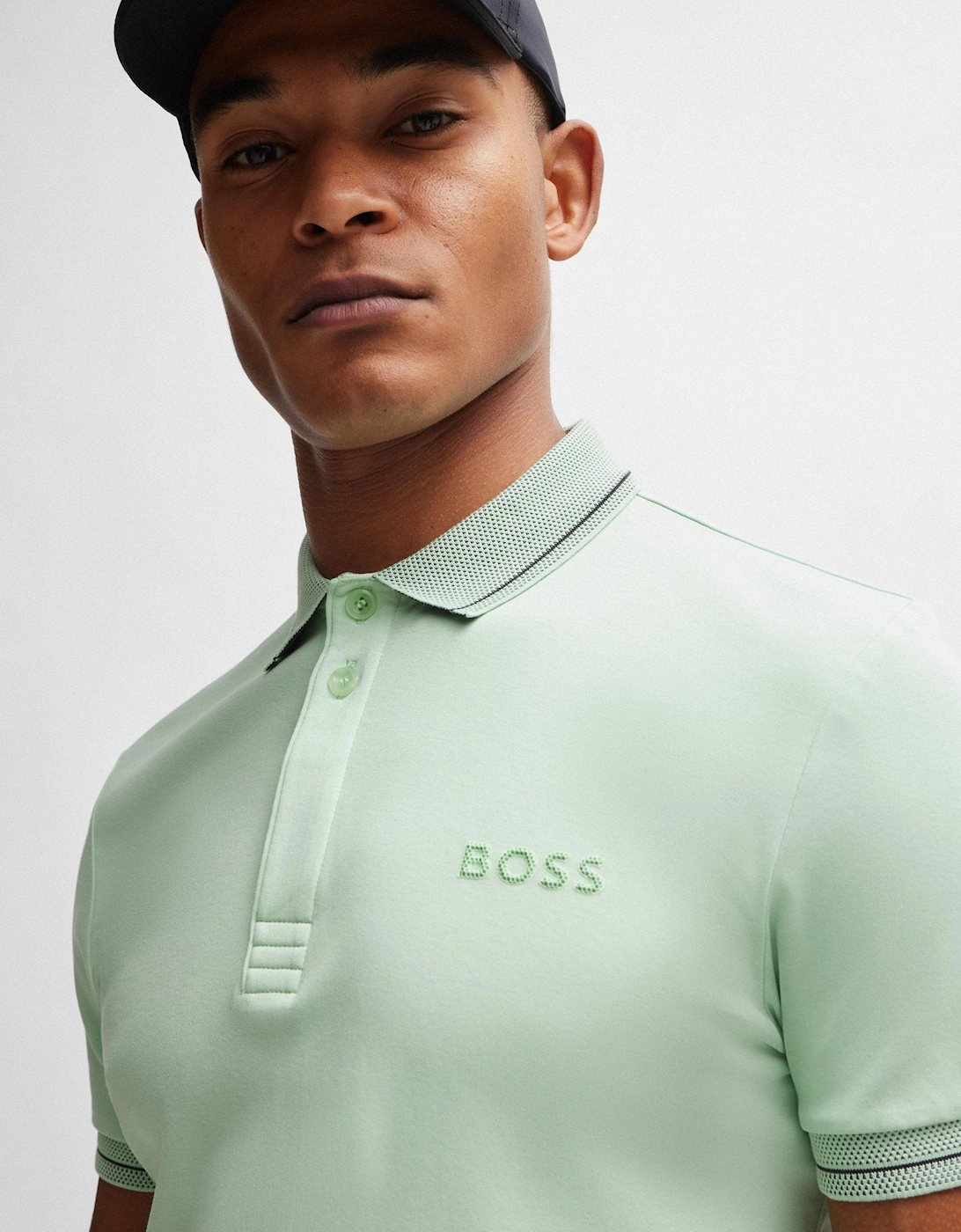 BOSS Green Paule 1 Polo Shirt 10259002 388 Open Green