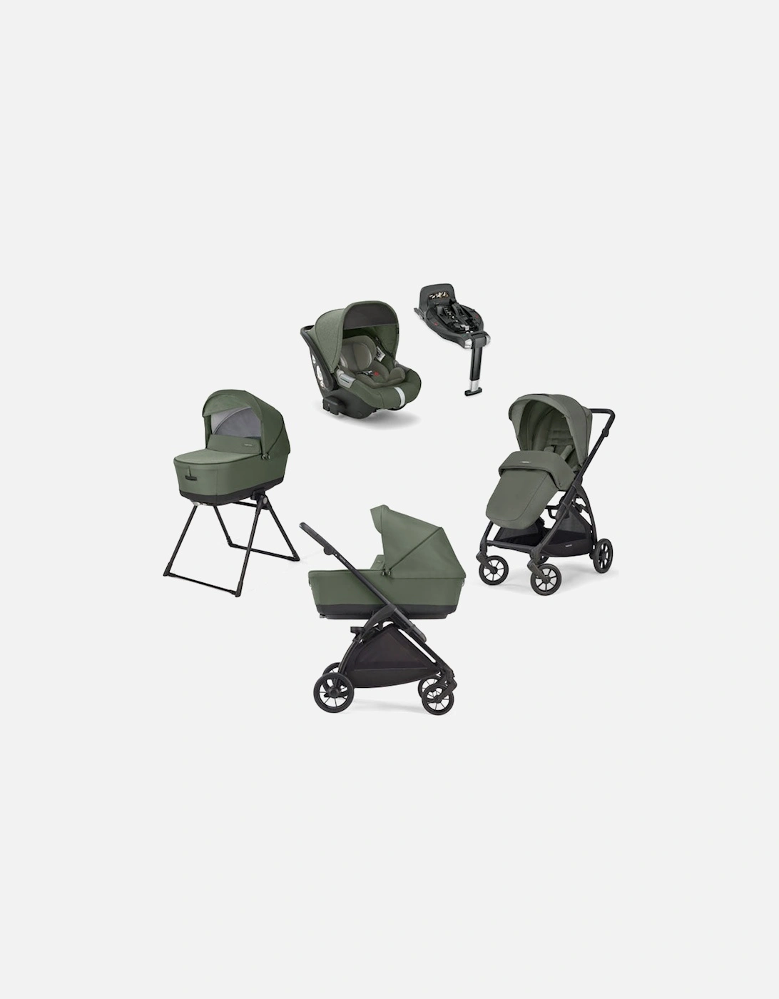 Electa System Tribeca Green with Darwin Infant car seat and 360° i-Size base, 6 of 5