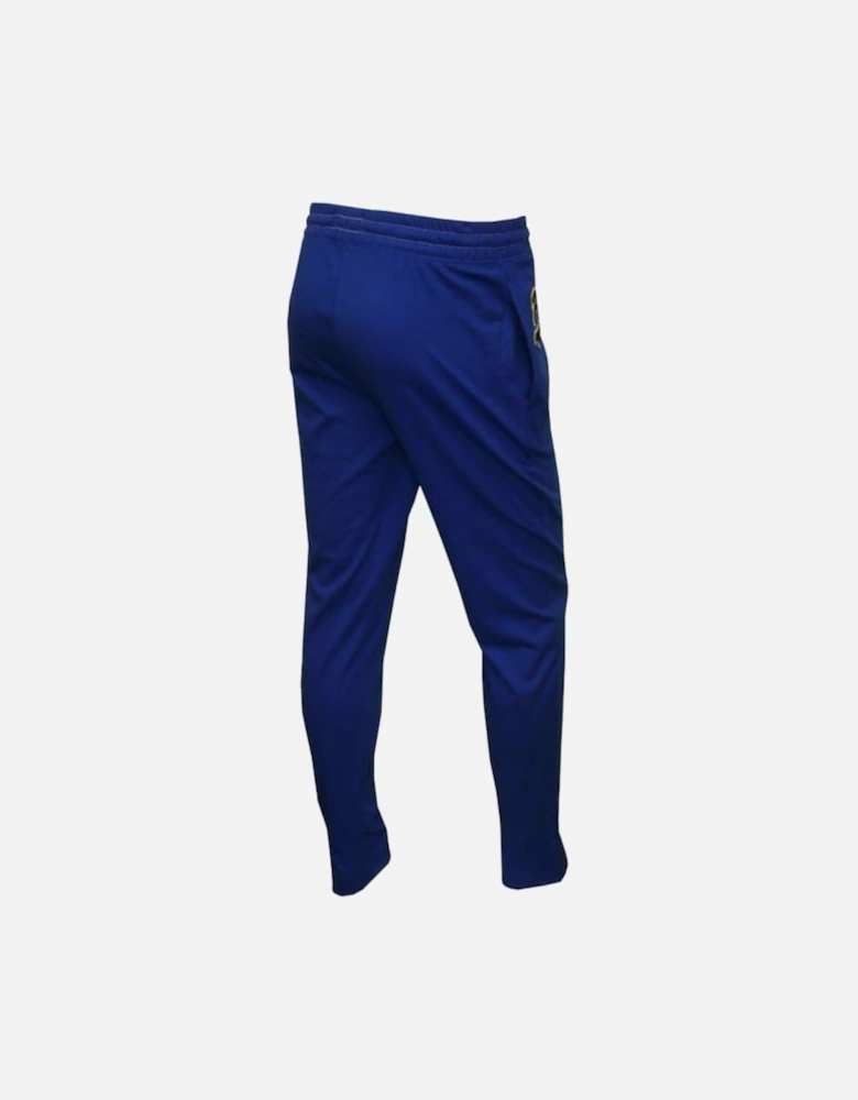Cursive "Polo" Logo Jersey Lounge Pants, Royal Blue