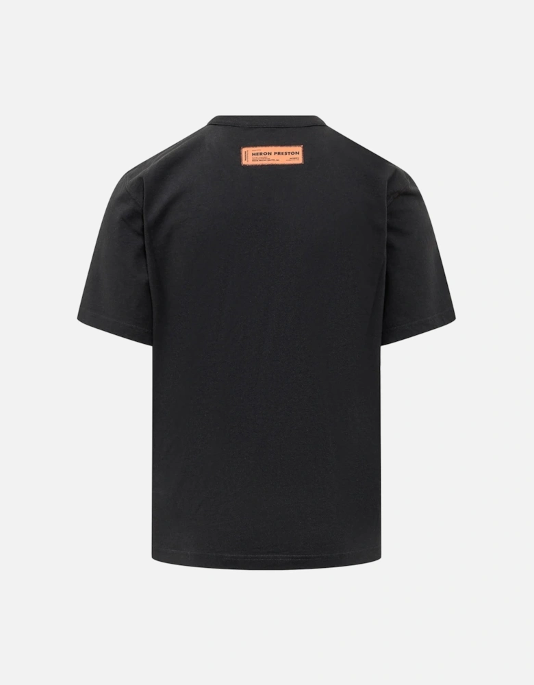 Heron Printed T-Shirt in Black