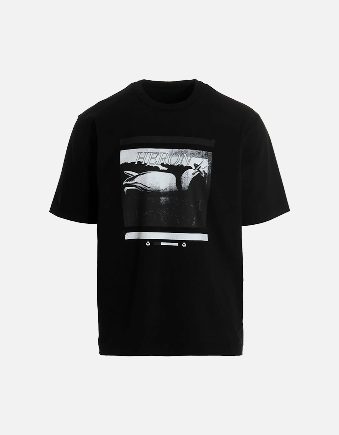 Misprinted Heron T-Shirt in Black, 5 of 4