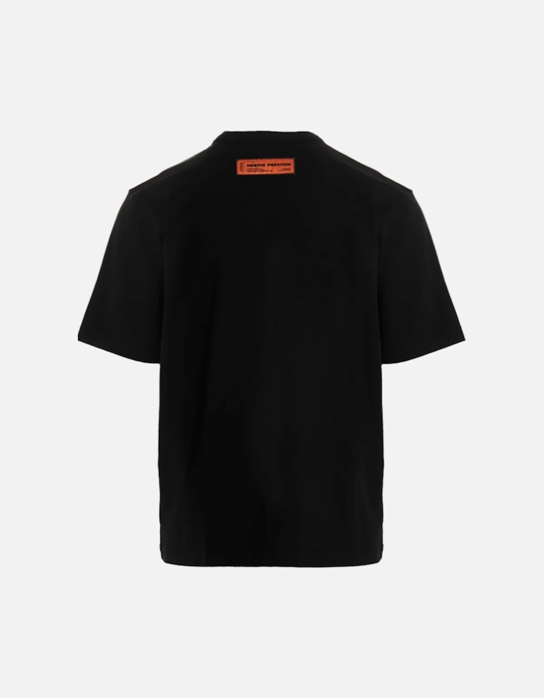 Misprinted Heron T-Shirt in Black