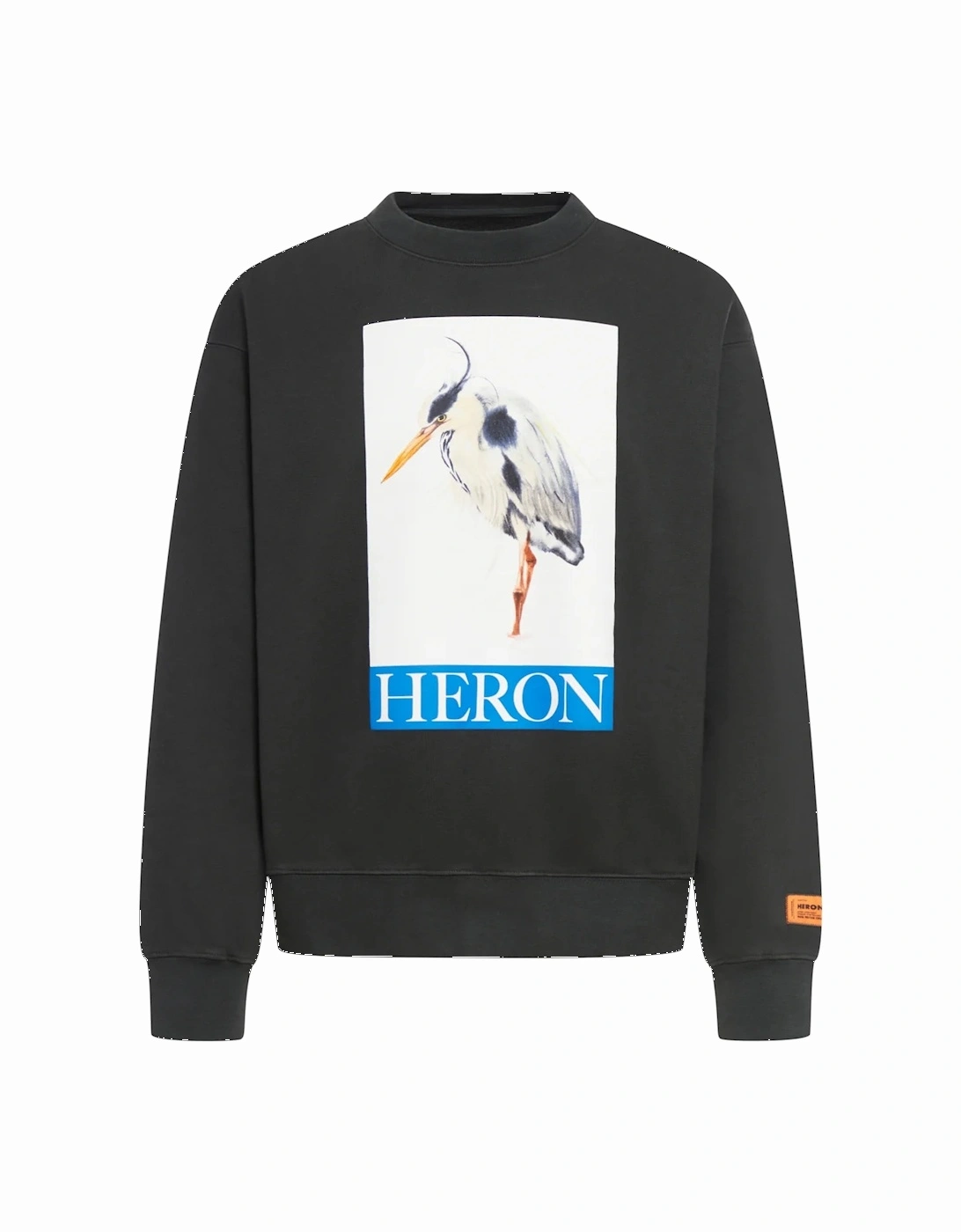 Bird Painted Crewneck Sweatshirt in Black, 3 of 2