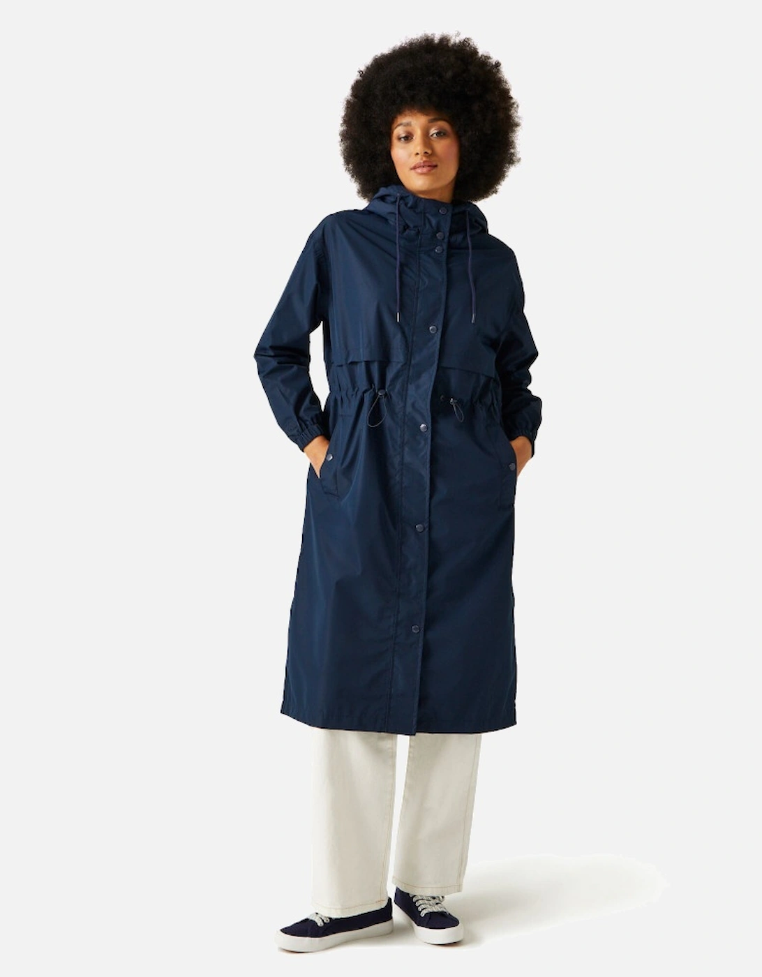 Womens Nerenda Longline Hooded Coat, 5 of 4