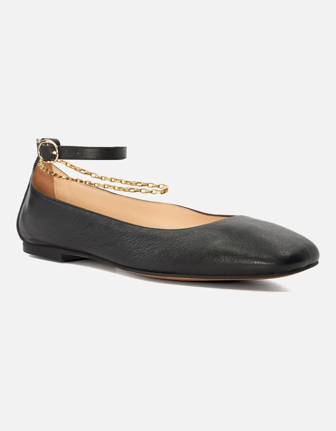 Ladies Halles - Ballet Flat With Ankle Chain, 7 of 6
