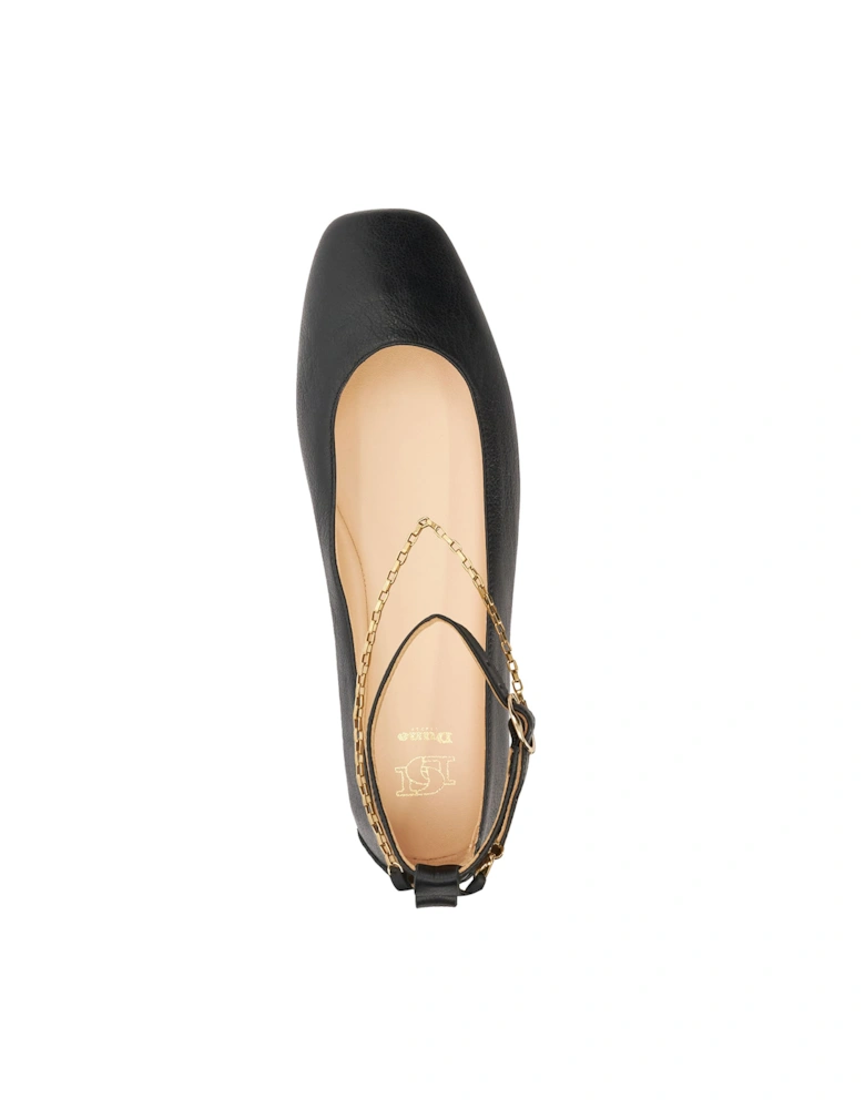 Ladies Halles - Ballet Flat With Ankle Chain