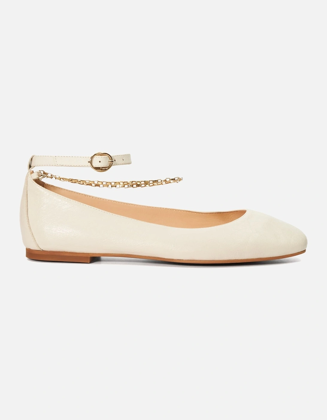 Ladies Halles - Ballet Flat With Ankle Chain