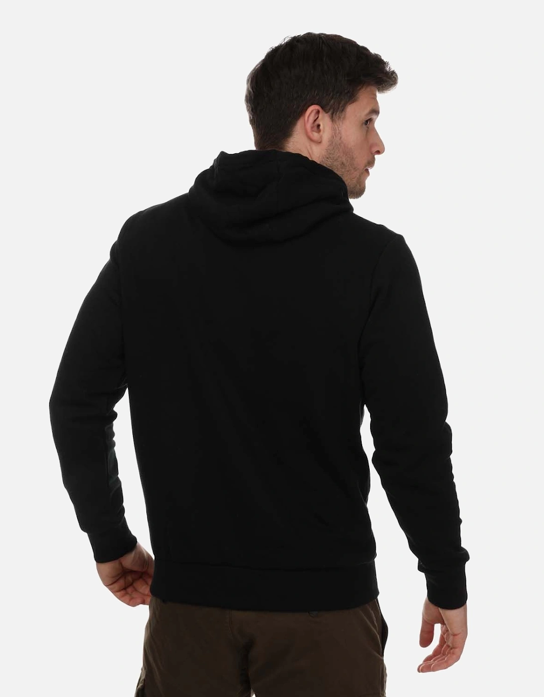 Mens Flocked Logo Hoody