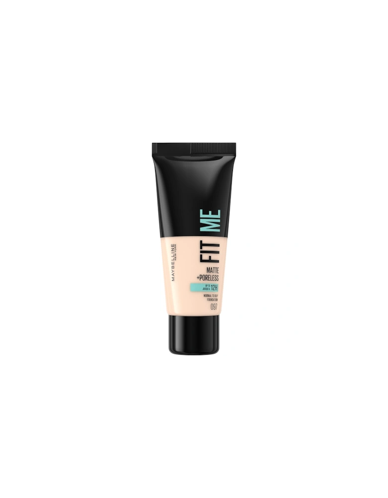 Fit Me! Matte and Poreless Foundation - 097 Natural Porcelain - - Fit Me! Matte and Poreless Foundation 30ml (Various Shades) - Foundation - Fit Me! Matte and Poreless Foundation 30ml (Various Shades) - Tina - Fit Me! Matte and Poreless Foundation 30ml (Various Shades) - Jo