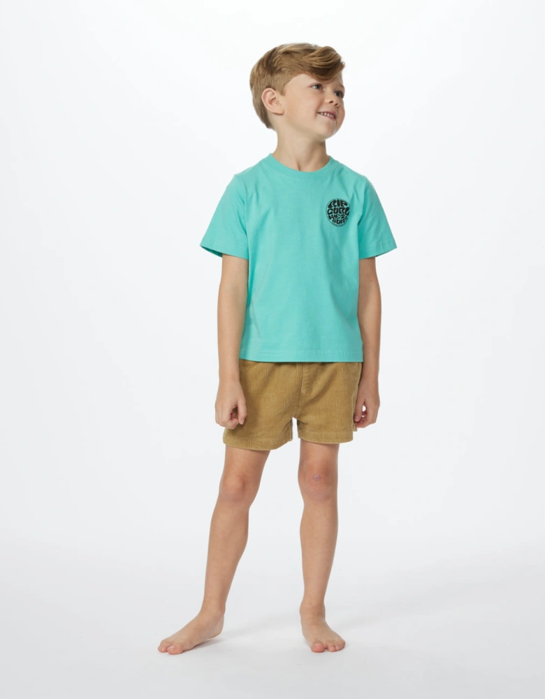 Rip Curl Kids Wetuit Icon Short Sleeve Cotton T-Shirt