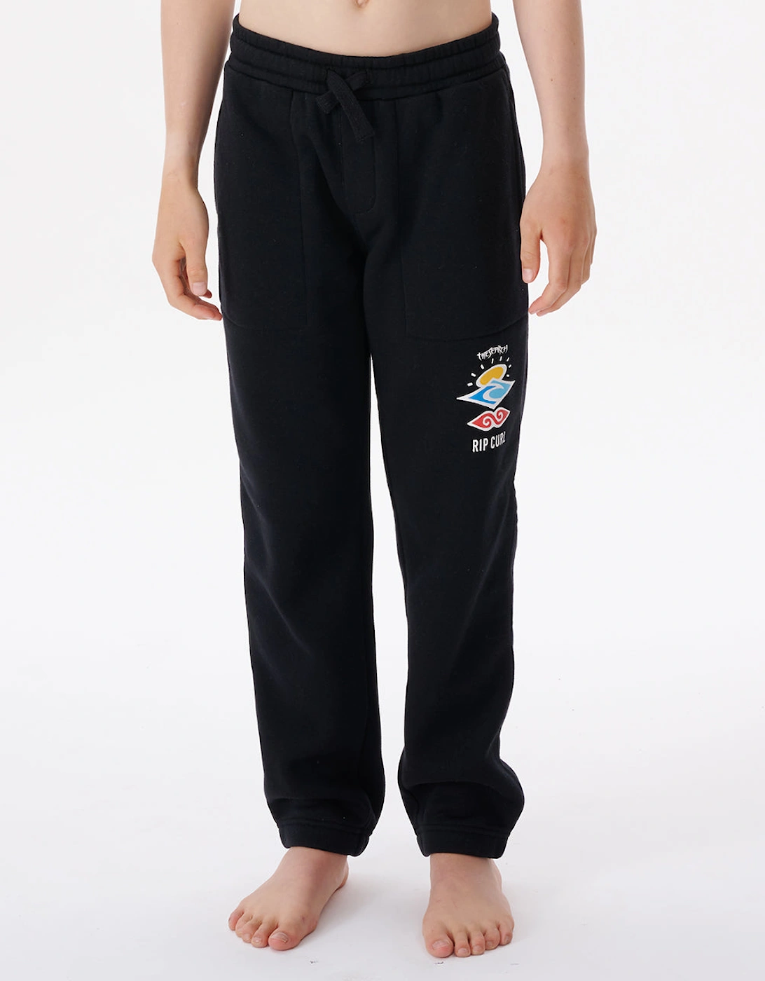 Ripcurl Rip Curl Kids Icons Of Surf Elasticated Waist Joggers - Black - Size: 12 yrs